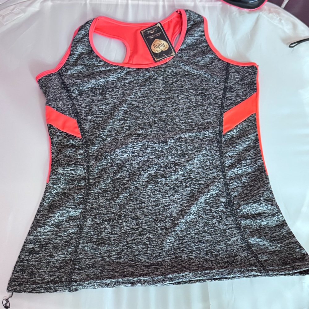 Ruby Rd. Gray and Pink Tank Top - Picture 8 of 12